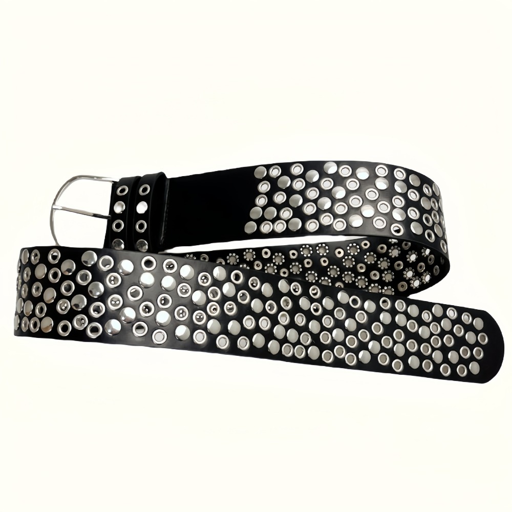 Streetwear Brand Belts - Панк-ремень с вырезами и заклепками, модный