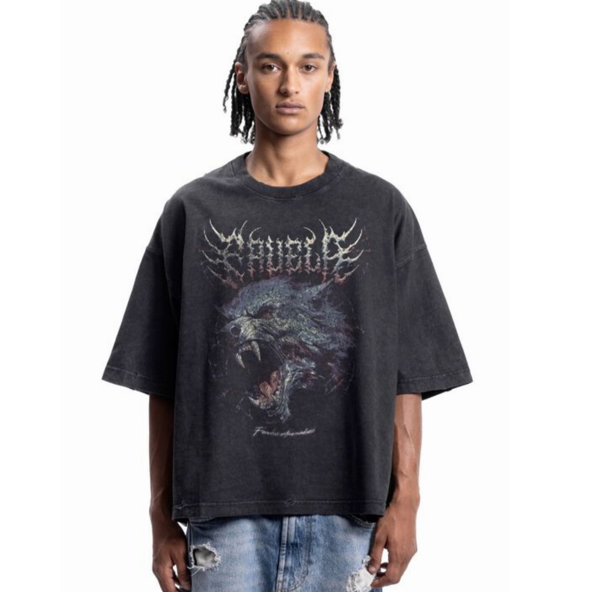 Футболка с металлическим шрифт – обзор и цена Streetwear Brand Font