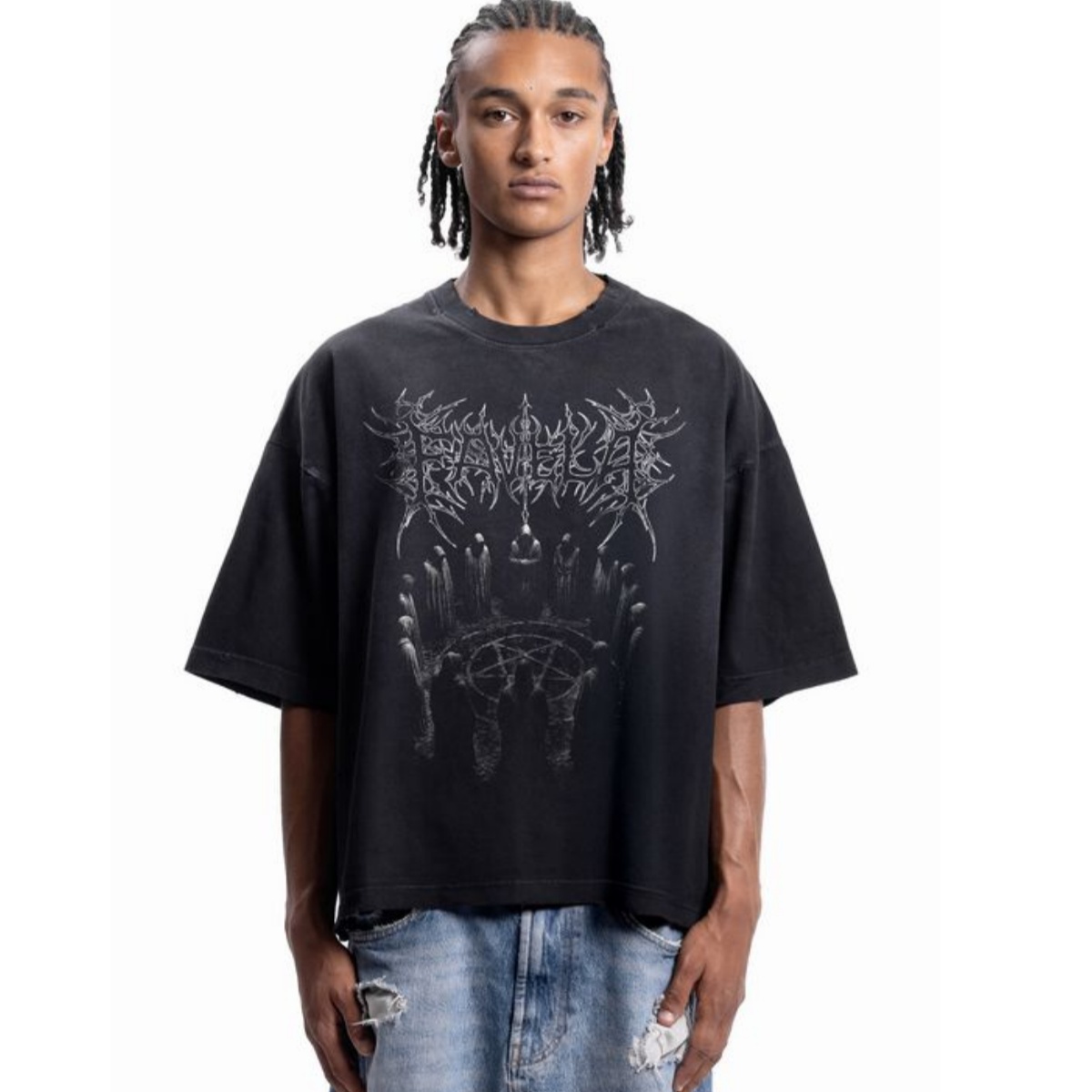 Футболка с металлическим шрифт – обзор и цена Streetwear Brand Font